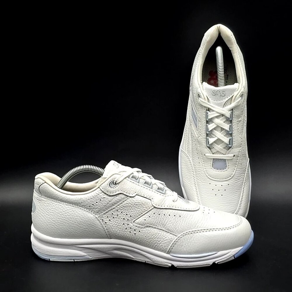 SAS Tour II White Comfort Walking Sneaker Shoes Women's Size 10.5M